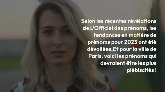 Video thumbnail for Quels sont les prénoms les plus populaires à Paris en 2023 ?
