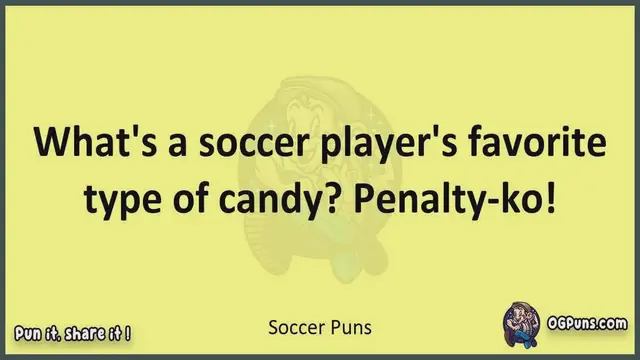 Video thumbnail for Soccer - Jokes, Puns, Wordplays, and Laughter