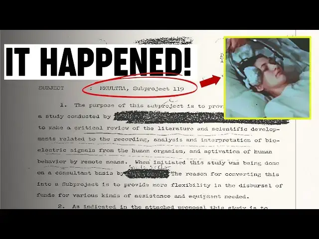 Video thumbnail for CIA "MIND-CONTROL" Experiment That They Don’t Want You to Know About!