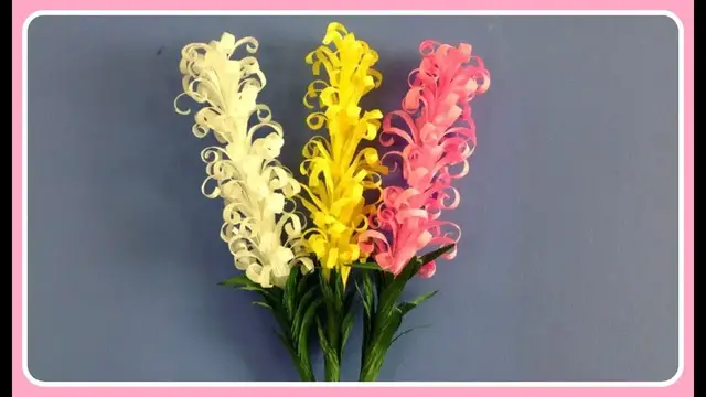 Video thumbnail for How to make Beautiful Lavender Paper Flowers| Easy Origami Flower for Beginners | DIY Crafts