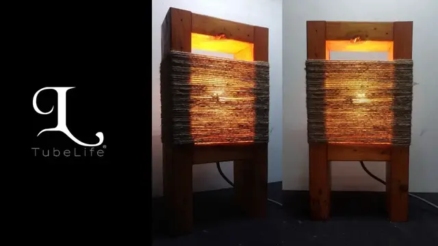 Video thumbnail for A shape wooden lamp | wooden craft