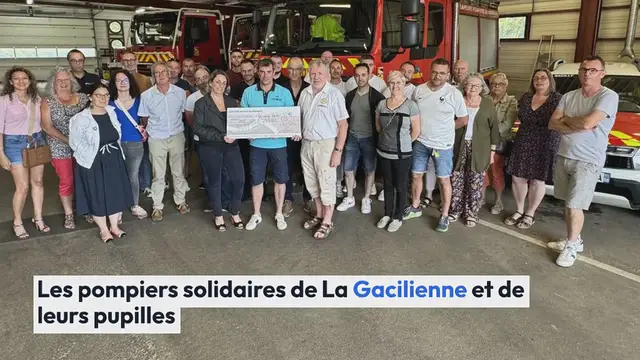 Video thumbnail for La Gacilly. Les pompiers solidaires de La Gacilienne et de leurs pupilles