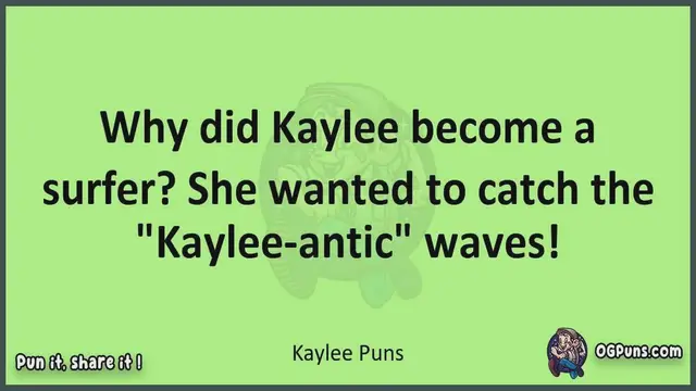 Video thumbnail for Kaylee - Jokes, Puns, Wordplays, and Laughter