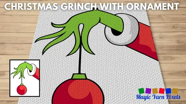 Video thumbnail for FREE GRAPH Christmas Grinch With Ornament C2C & Tapestry Crochet Pattern | Magic Yarn Pixels