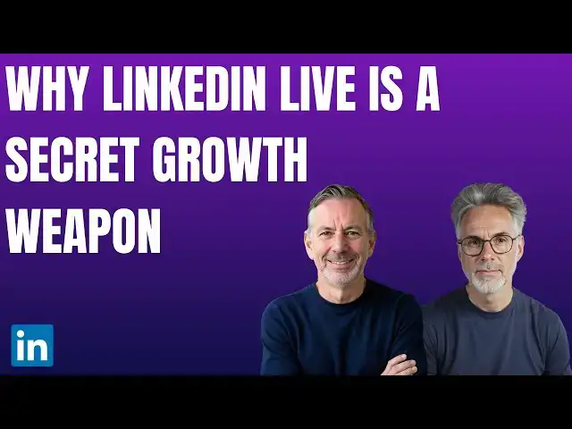 Video thumbnail for Everyone’s Ignoring LinkedIn Live — I’m Not and Here’s How to Get Started!