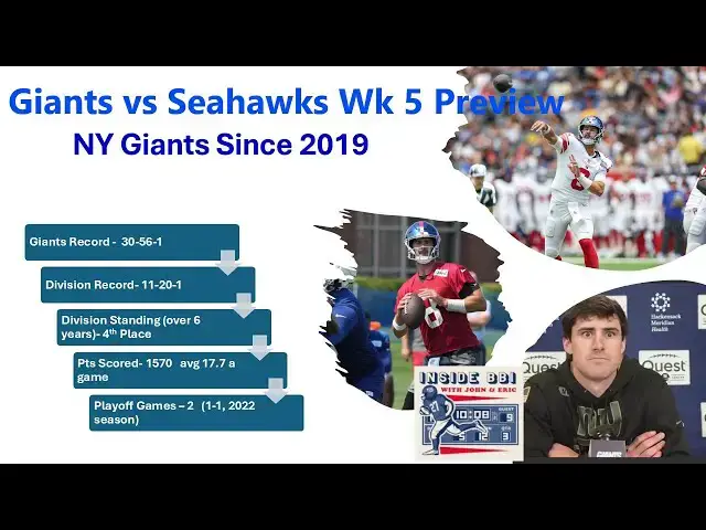 Video thumbnail for Daniel Jones 100th Last Chance - Giants vs Seahawks Game Preview #nfl #football #sports