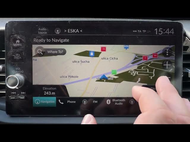 Video thumbnail for HONDA Jazz V HYBRID – How to Check Your Map Position