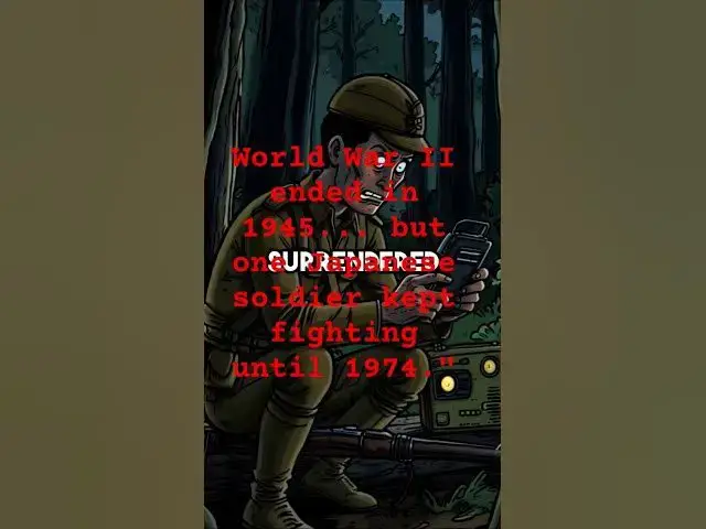 Video thumbnail for The Japanese Soldier Who Refused to Believe WWII Was Over#History #DarkHistory #WWII #HirooOnoda