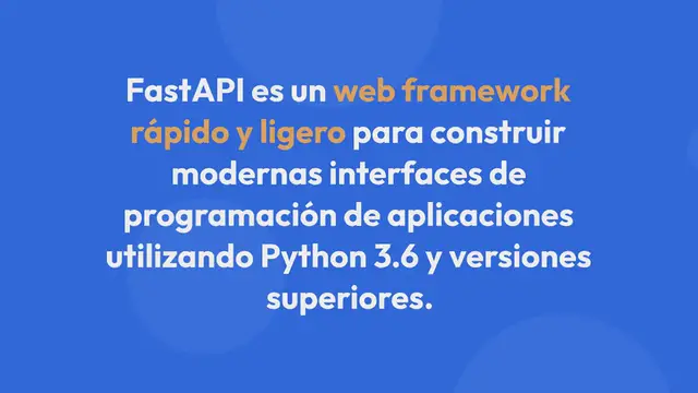 Video thumbnail for Crea una Aplicación con FastAPI para Python
