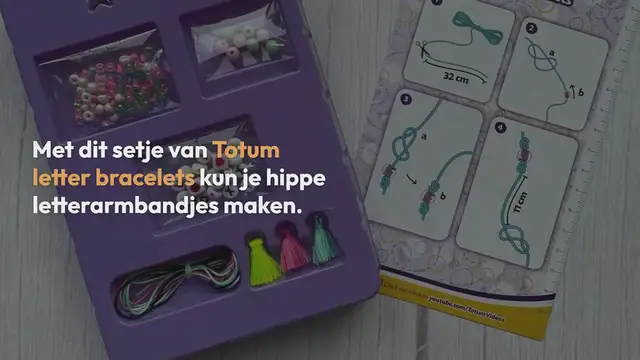 Video thumbnail for Totum letter bracelets – een knutselsetje om letterarmbandjes te maken
