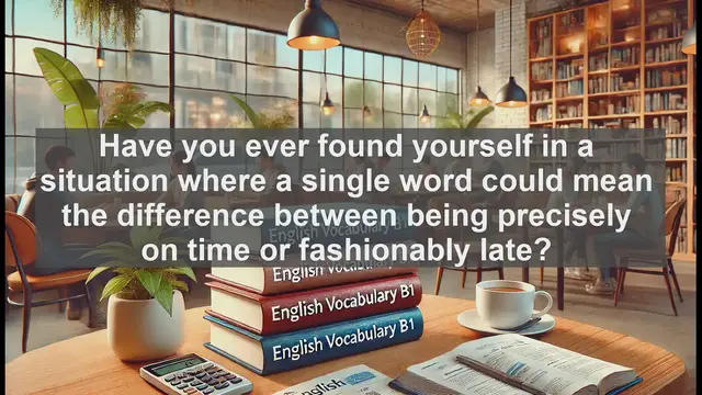 Video thumbnail for 2500 Must Know CEFR B1 Vocabulary - The Dual Nature of 'Minute': Time and Size in One Word