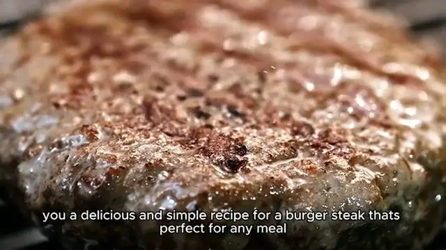 Video thumbnail for Burger steak recipe