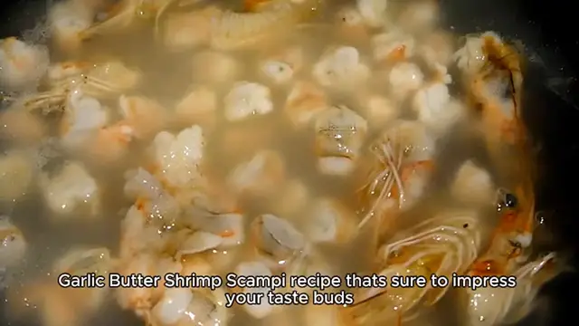 'Video thumbnail for Garlic Butter Shrimp Scampi recipe'