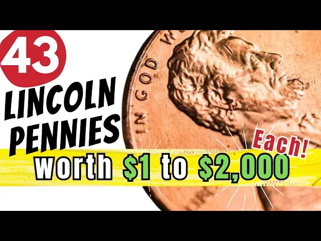 'Video thumbnail for 43 Most Valuable PENNIES In CIRCULATION Worth Money!'