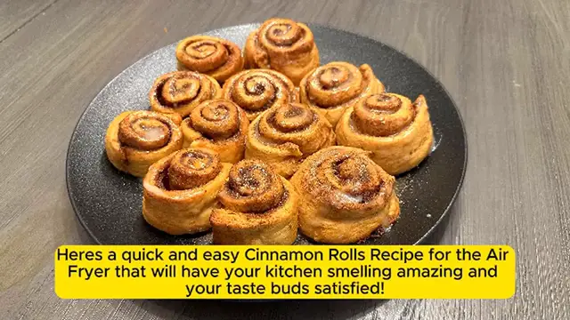 Video thumbnail for No Oven Needed_ Air Fryer Cinnamon Rolls Recipe