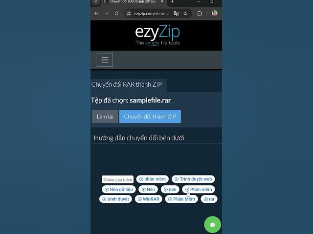 Video thumbnail for 📦 Chuyển đổi RAR sang ZIP trên Trình duyệt | Không cần Cài đặt Phần mềm
