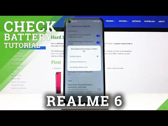 'Video thumbnail for Realme 6   Battery Percentage'