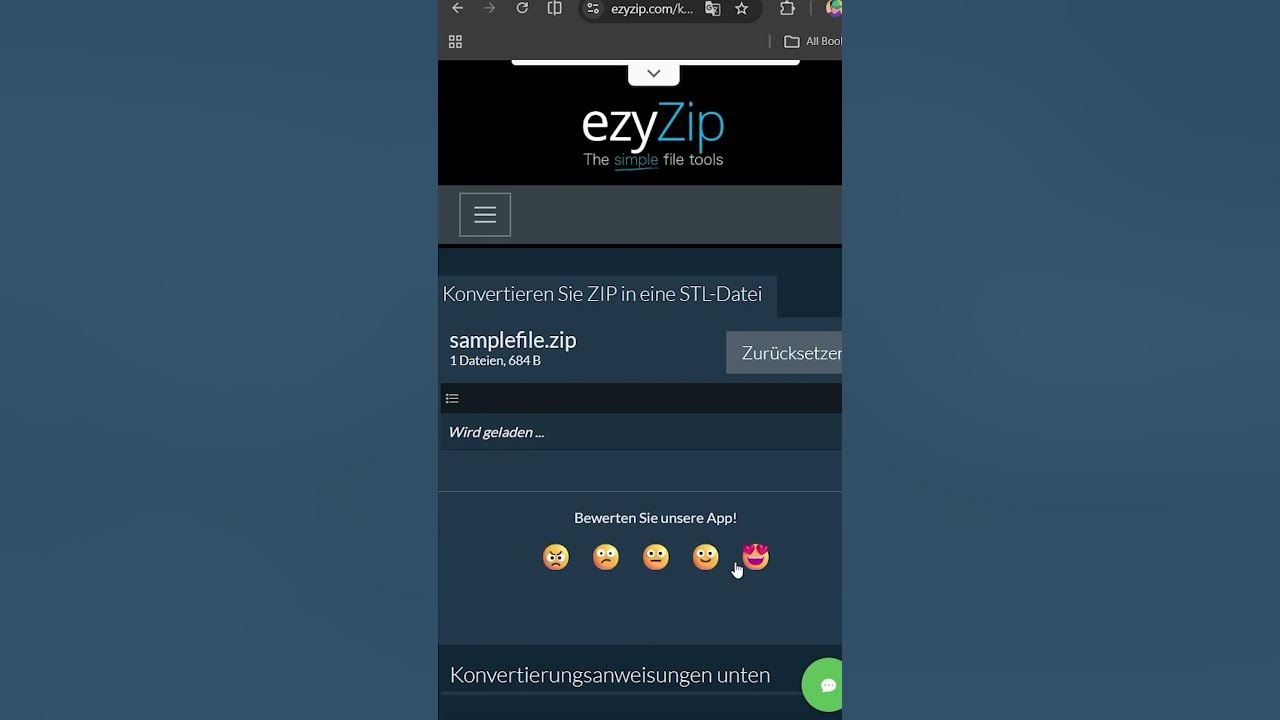 Video thumbnail for 📦 ZIP-dateien Direkt Im Browser in STL Konvertieren | Keine Softwareinstallation Erforderlich
