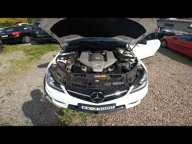 'Video thumbnail for Where is Car Battery Extension for Jump Start in Mercedes C W204 C63 AMG ( 2011-2014 )'