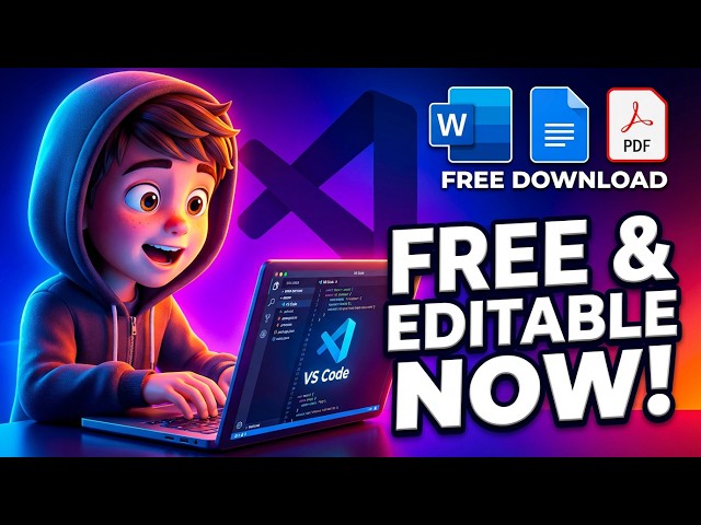 Video thumbnail for FREE Word DOCX & PDF Resume, CV & Invoice Templates –  Download & Edit Online in Your Browser