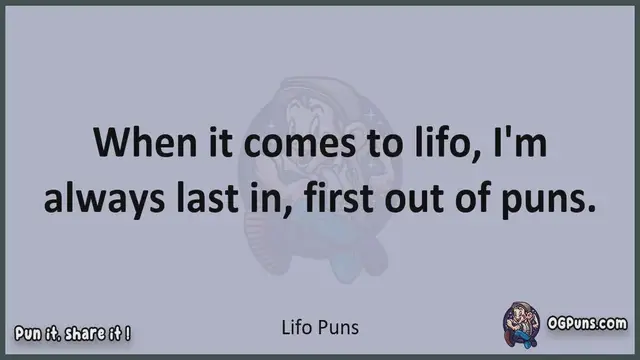 Video thumbnail for Lifo - Jokes, Puns, Wordplays, and Laughter