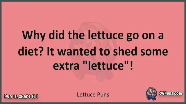 Video thumbnail for Lettuce - Jokes, Puns, Wordplays, and Laughter
