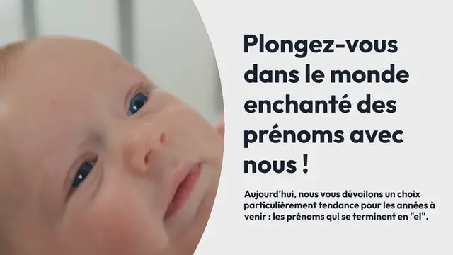 Video thumbnail for Ce joli prénom qui finit en « el » sera tendance dans les années à venir