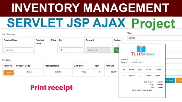 Video thumbnail for Inventory Management complete project Jsp Servlet Ajax