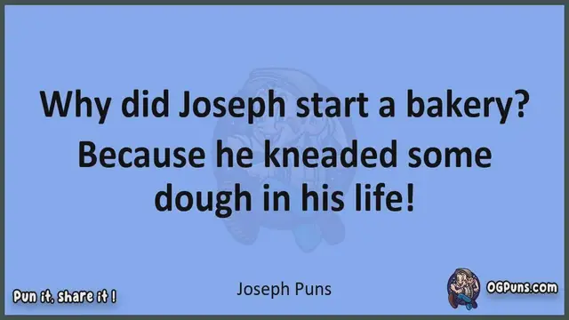 Video thumbnail for Joseph - Jokes, Puns, Wordplays, and Laughter