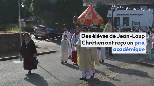 Video thumbnail for Questembert. Des élèves de Jean-Loup Chrétien ont reçu un prix académique