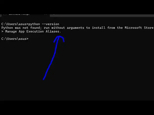 Video thumbnail for [Solved] Python is not recognized as an internal and external command Error