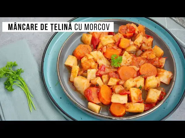 Video thumbnail for Mâncare de post cu țelină și morcovi. Ghiveci de legume | Bucate Aromate