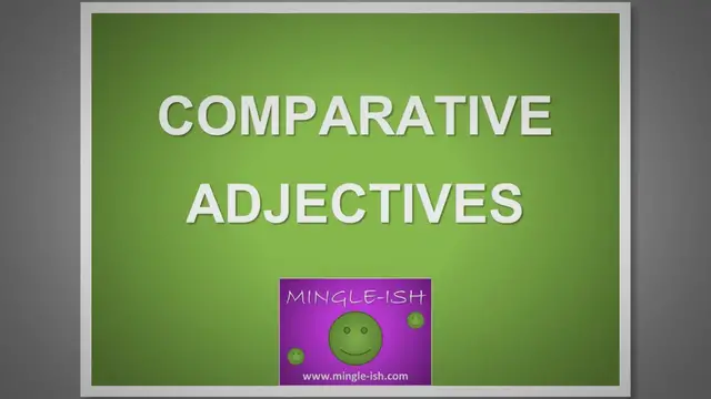 Video thumbnail for Learn Comparative Adjectives: Fun and Simple English Lesson