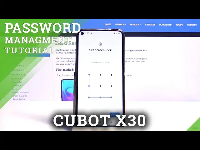 'Video thumbnail for How to Change Lock Method on CUBOT X30 – Set Up Screen Lock'