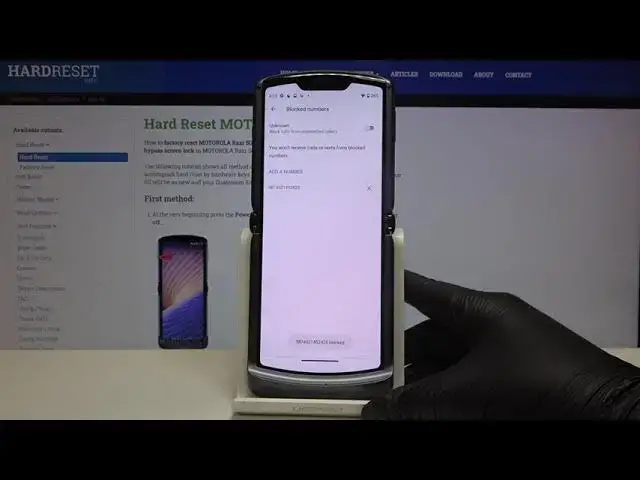 Video thumbnail for How to Block Contact in MOTOROLA Razr 5G – Create Blacklist