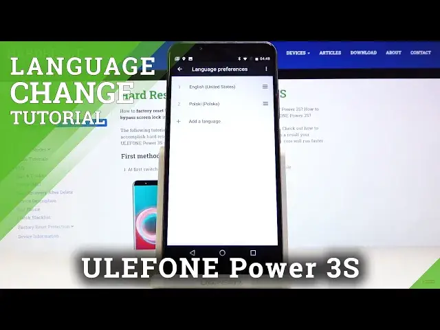 Video thumbnail for How to Change Language in ULEFONE Power 3S – Find Language Settings