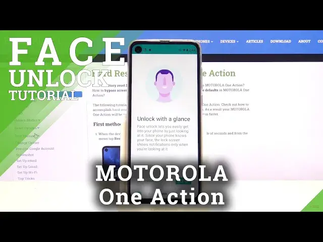 Video thumbnail for How to Use Face Unlock in MOTOROLA One Action – Face Recognition