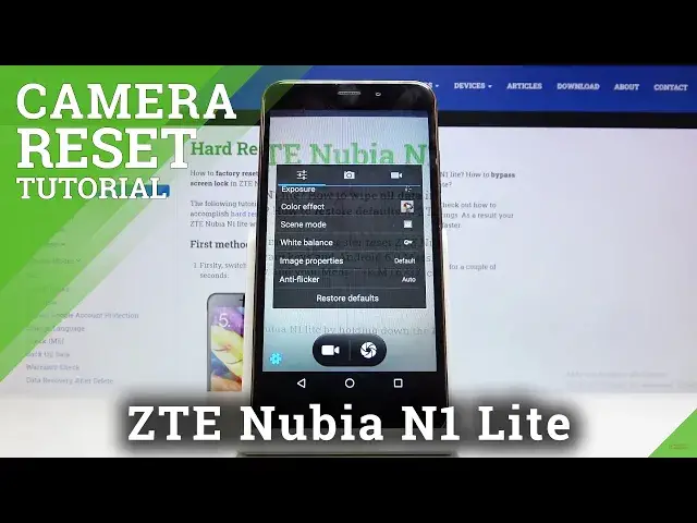 Video thumbnail for How to Reset Camera Settings in ZTE Nubia N1 Lite