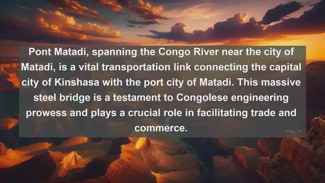 Video thumbnail for Bridging Nations: Top 10 Famous Bridges in Congo