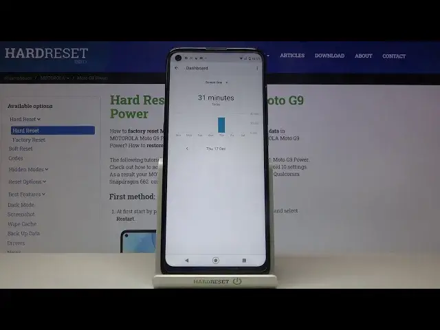 'Video thumbnail for How to Check Total Screen Time – Display Settings in MOTOROLA Moto G9 Power'