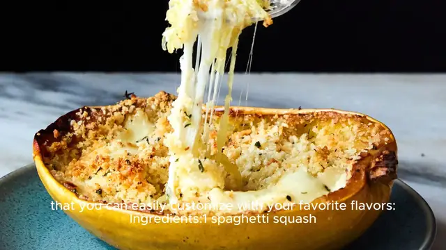 Video thumbnail for Spaghetti squash recipe