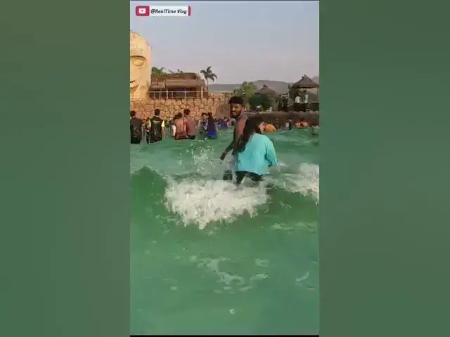 Video thumbnail for India's Biggest Wave Pool 🌊 #wavepool #wetnjoywavepool #wetnjoy #waterparkwavepool