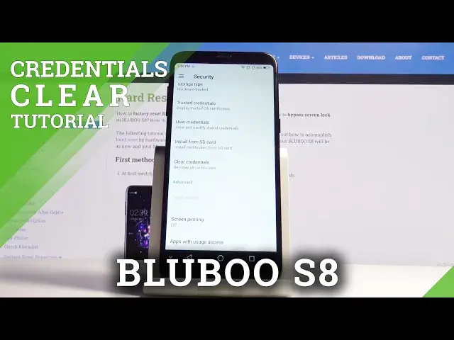 'Video thumbnail for How to Clear Credentials in BLUBOO S8 – Delete Licenses'