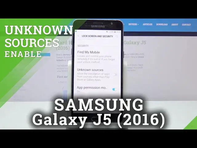 'Video thumbnail for How to Enable Unknown Sources in SAMSUNG GALAXY J5 (2016) - Download Apps from Browser'