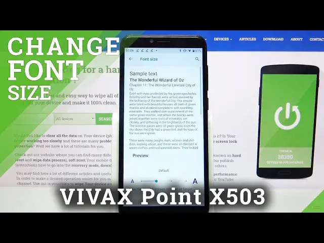 'Video thumbnail for How to Change Size of Font in Vivax Point X503 - Access Display Settings'