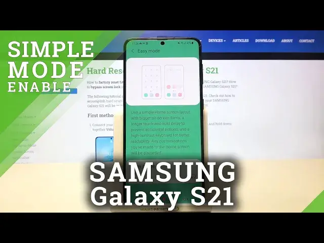 'Video thumbnail for How to Turn On / Off Easy Mode in Samsung Galaxy S21?'