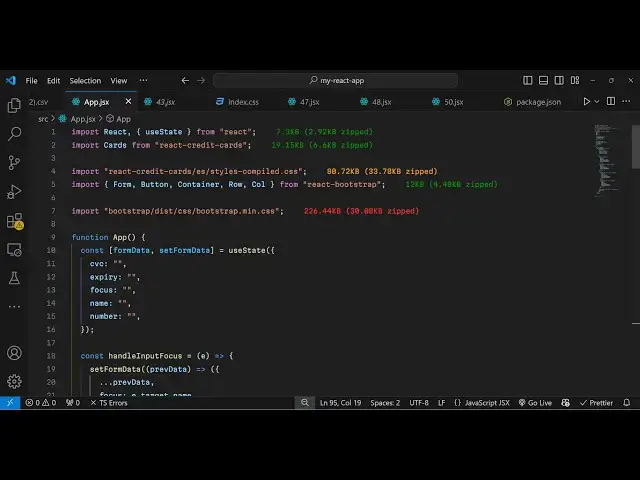 Video thumbnail for Build a React.js Stripe & Paypal Credit Card Payment Form Using react-credit-cards in JSX