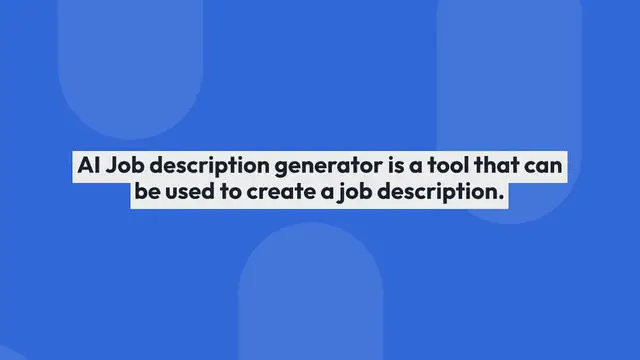Video thumbnail for Job Description Generator