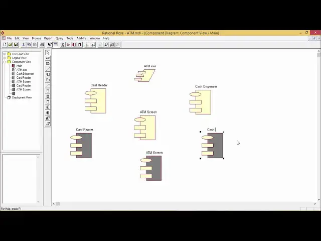 Video thumbnail for UML - Component and deployment diagrams on ATM transactions