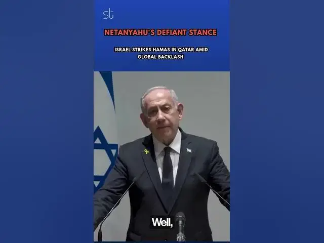 'Video thumbnail for Netanyahu's Defiant Stance: Israel Strikes Hamas in Qatar Amid Global Backlash'